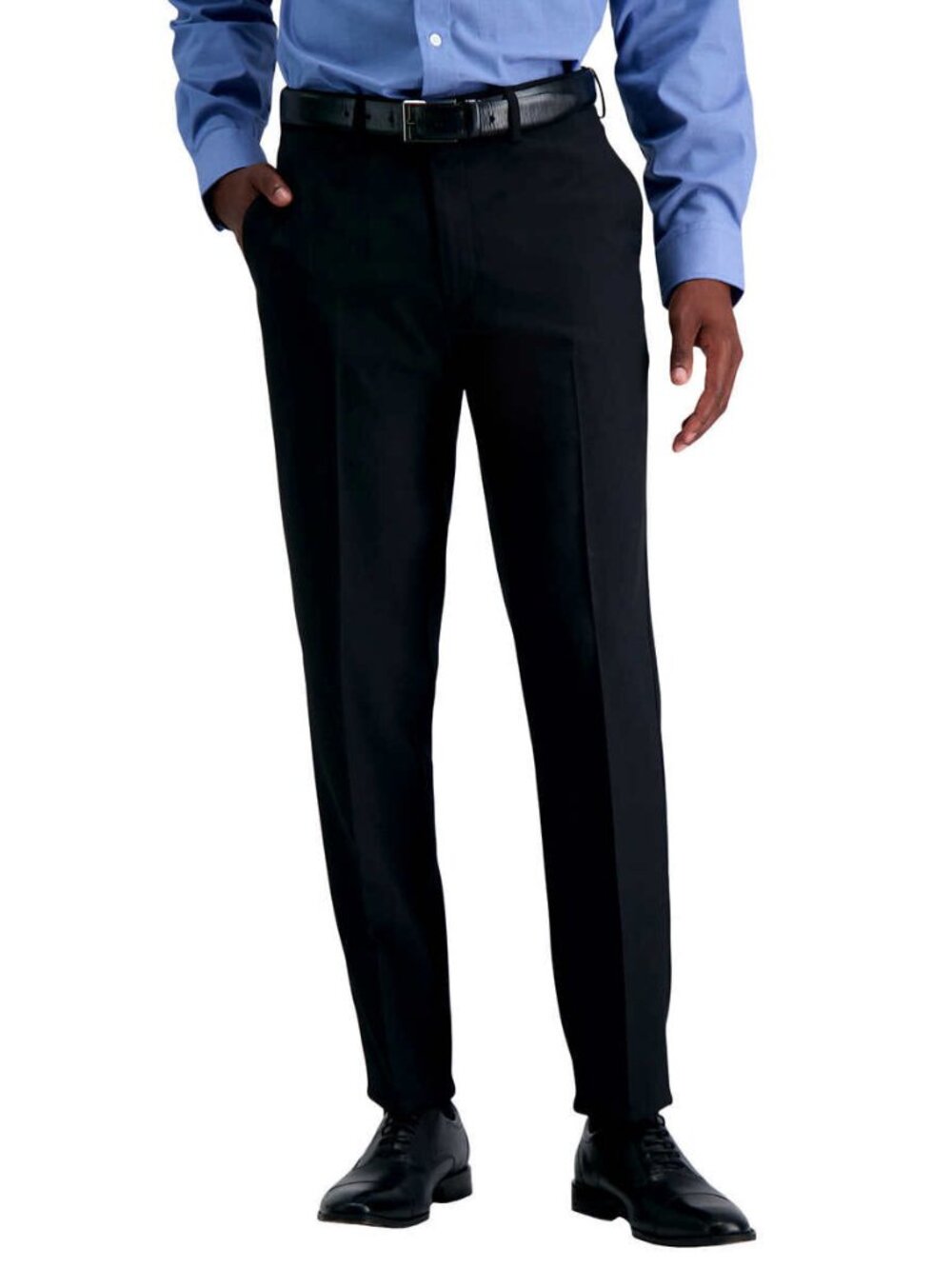 Kenneth Cole Reaction Mens Flat Front Dress Pants , Black Size 40X29